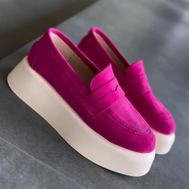 Suede Muffin-soles Women's Loafers