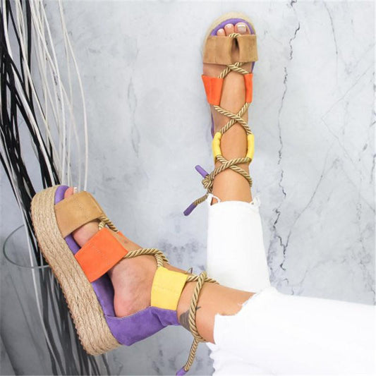 Multicolored Sandals Heels Luxury Velvet Sandals