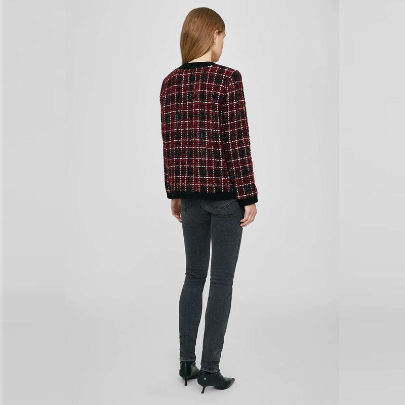 Plaid Woolen Short Jackets