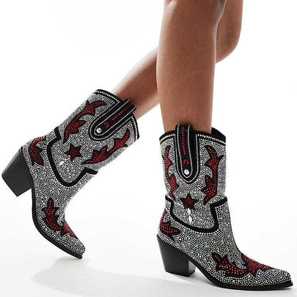 Women's Rhinestone Western Boots