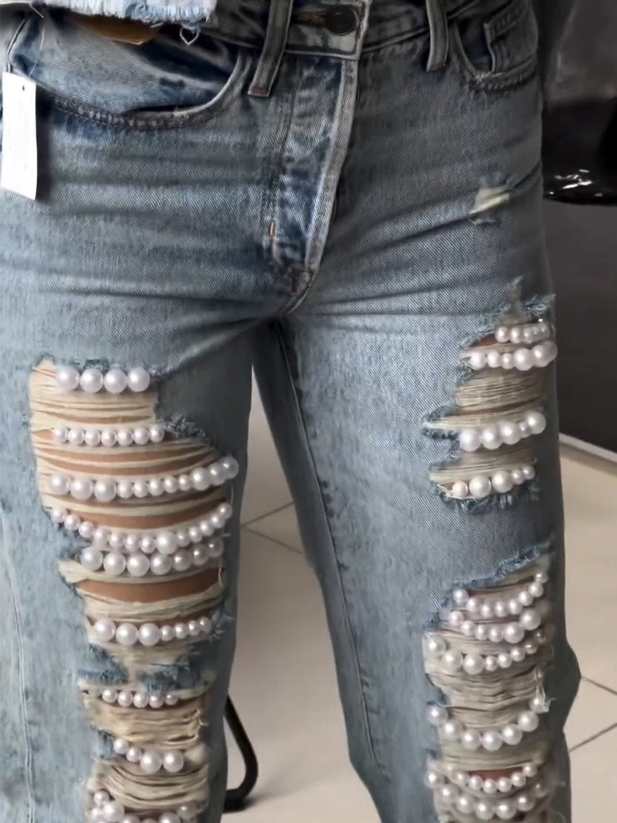 Women's Pearl Ripped Jeans