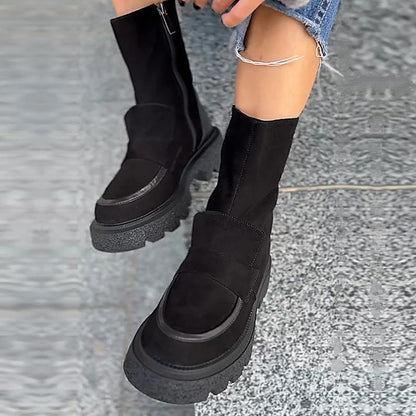 Women's Matte Suede Warm Boots