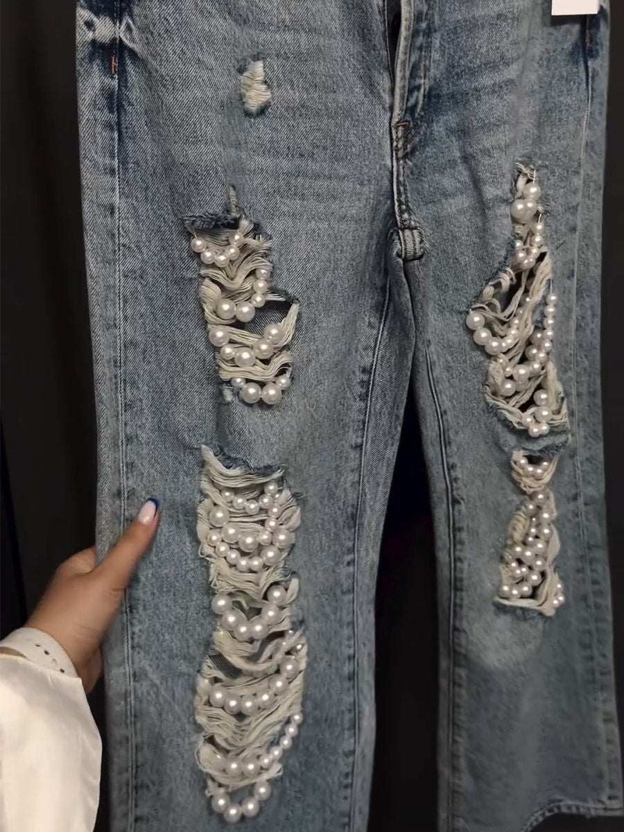 Women's Pearl Ripped Jeans