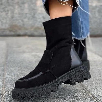 Women's Matte Suede Warm Boots