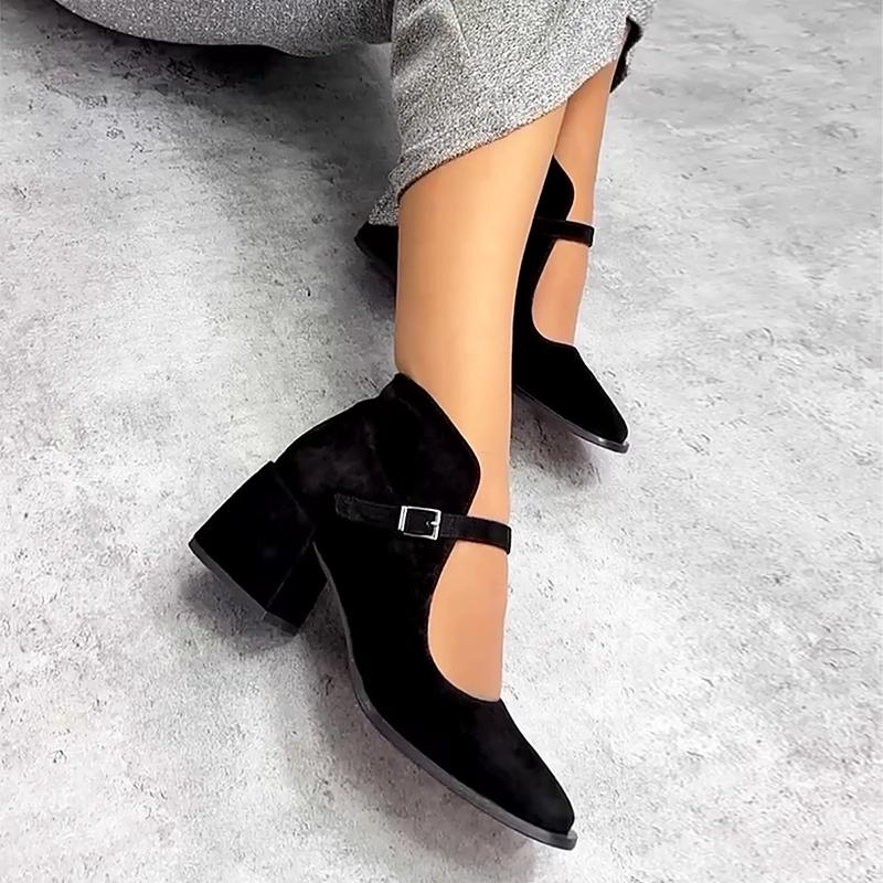 Women's Suede Mary Jane Shoes