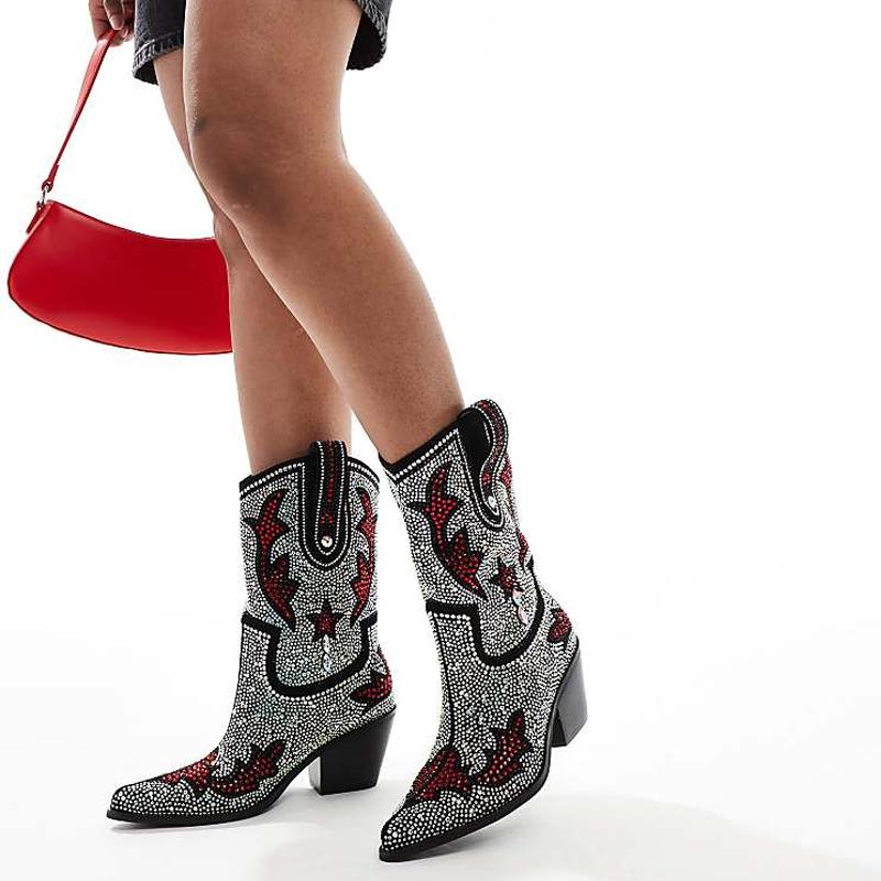 Women's Rhinestone Western Boots