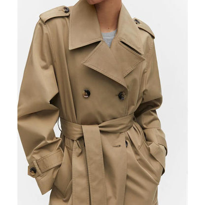 Double-Button Trench Coat