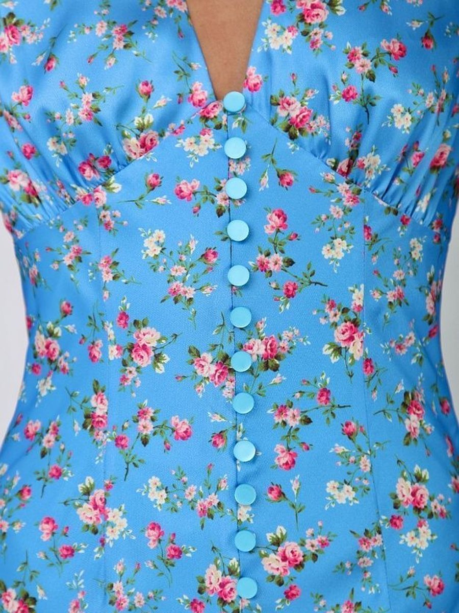 Satin Flower Maxi Dress