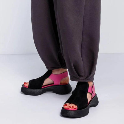 Women's Soft Sole Color Clash Sandals
