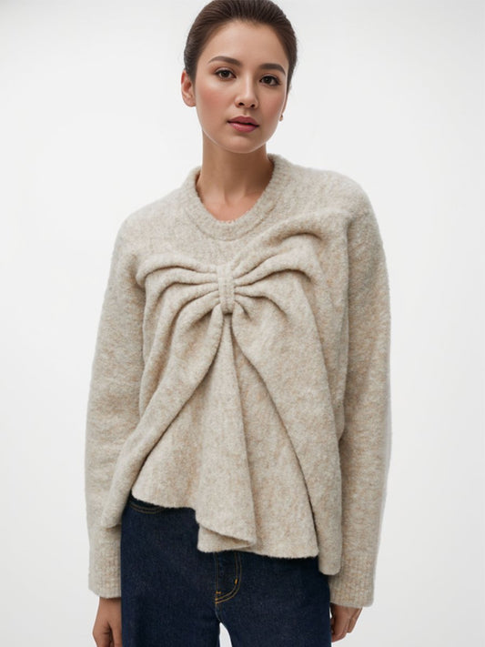 Bowknot Wool Sweater