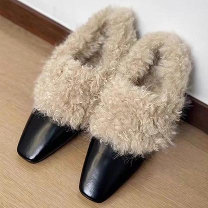 Women's Wool Leather Loafers