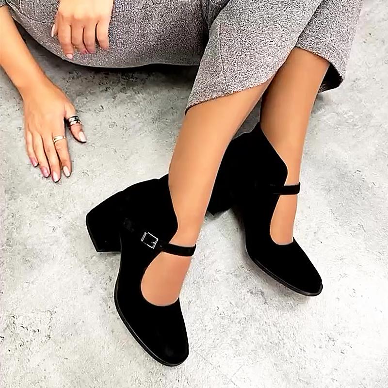 Women's Suede Mary Jane Shoes