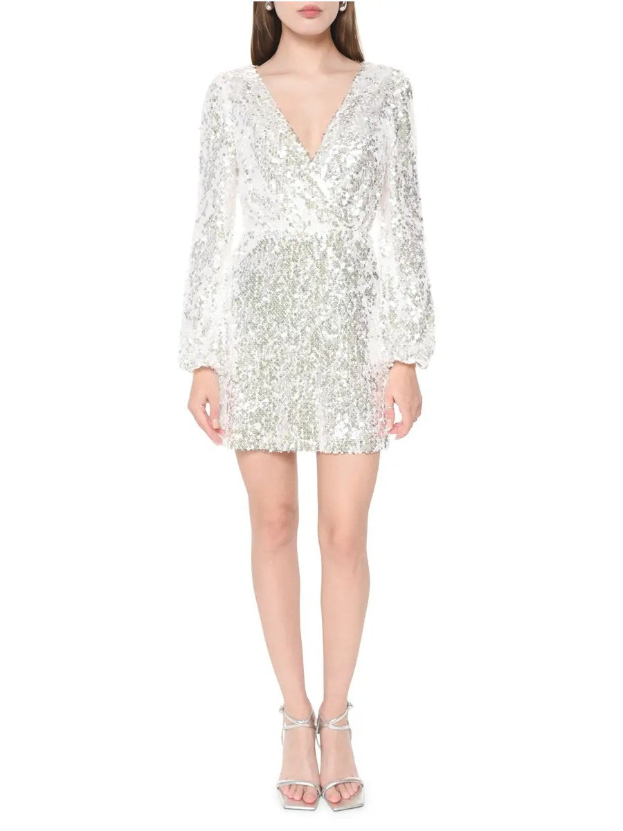 Long Sleeve Sequin Mini Dress