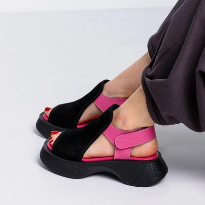 Women's Soft Sole Color Clash Sandals