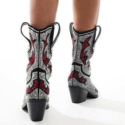 Women's Rhinestone Western Boots